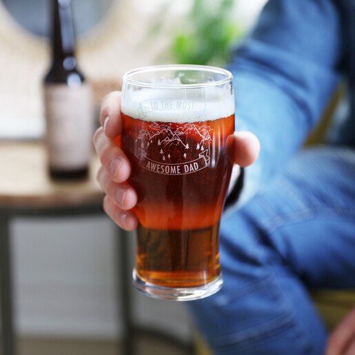 Father's Day Adventure Pint Glass