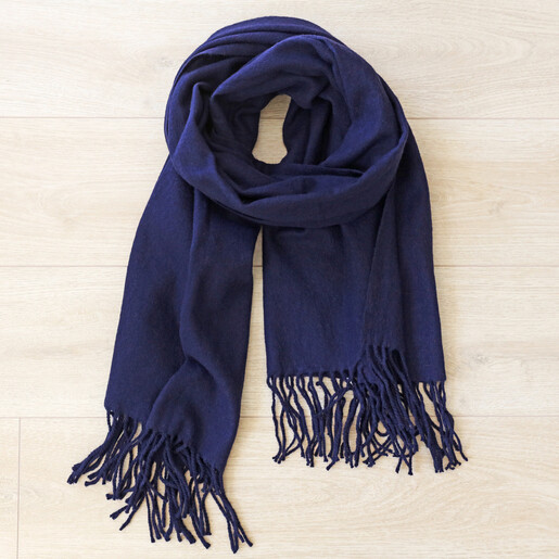 navy skinny scarf