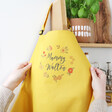 Lisa Angel Colourful Personalised Floral Yellow Apron