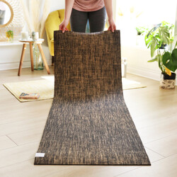 Jute Yoga Mat in Black