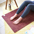 Natural Jute Yoga Mat in Plum From Lisa Angel