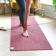 Jute Yoga Mat in Plum From Lisa Angel