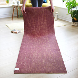 Jute Yoga Mat in Plum