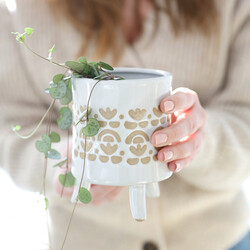 Sass & Belle Ibiza Modern Leggy Planter, H13cm