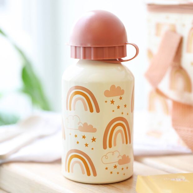 Sass & Belle Kids' Earth Rainbow Metal Water Bottle