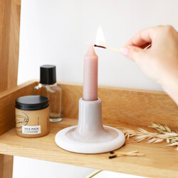 Sass & Belle Mojave Glaze Grey Candle Holder