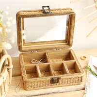 Sass & Belle Rattan Jewellery Box