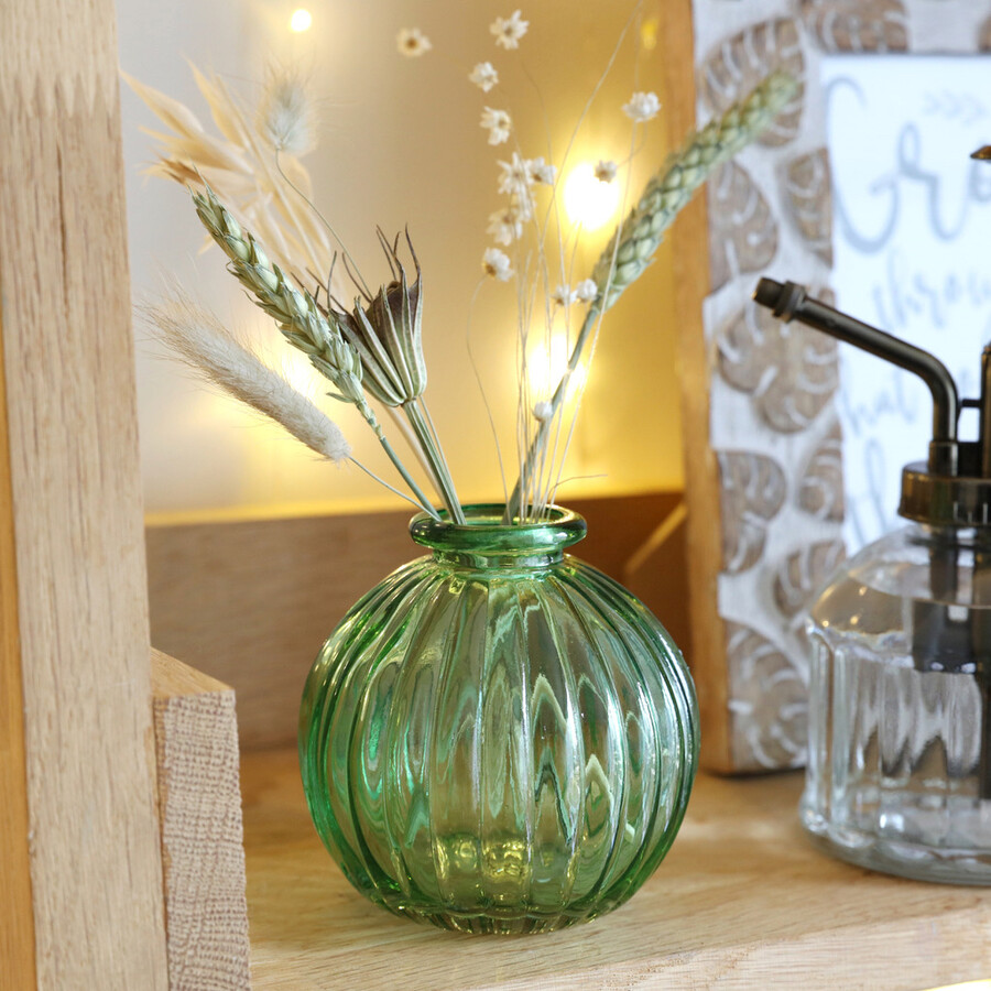 Sass & Belle Set of Three Green Glass Bud Vases Lisa Angel