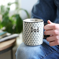 Sass & Belle Geometric Dad Mug