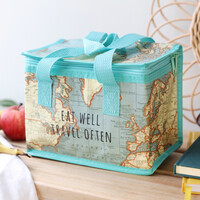 Sass & Belle Map Print Lunch Bag