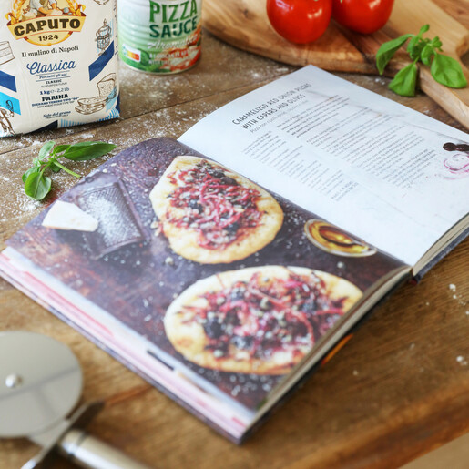 Inside of Lisa Angel Craft Pizza Book