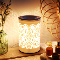 Mains Powered Patterned Ceramic Oil Burner