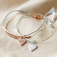 Personalised Leather and Ball Chain Bar Bracelet