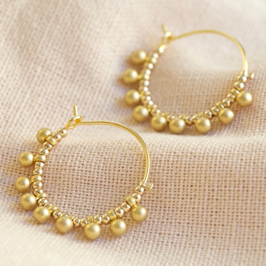 Beaded gold earrings vaughn monroe