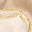 Lisa Angel Ladies' Large Hoop Earrings in Gold