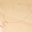 Lisa Angel Large Beaded Initial Pendant Necklace in Gold