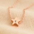 Ladies' Star Bead Necklace in Rose Gold