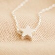 Lisa Angel Ladies' Star Bead Necklace in Silver