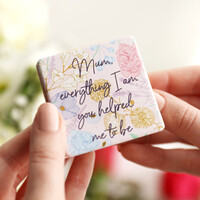 Floral 'Mum' Compact Mirror
