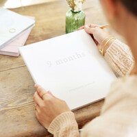 Linen '9 Months' Pregnancy Journal