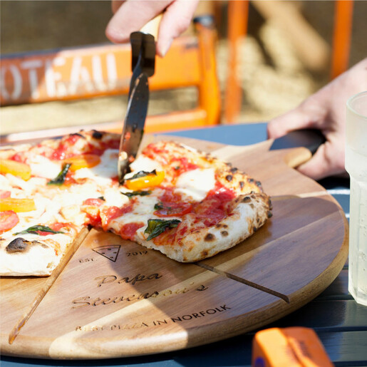 Personalised 'Est.' Pizza Serving Board & Cutter Set Lisa Angel Men's Personalised 'Est.' Pizza Serving Board & Cutter Set