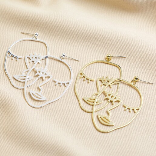Winking Face Drop Earrings Lisa Angel Statement Winking Face Drop Earrings