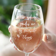 Lisa Angel Personalised 'My Favourite Things' Wine Glass