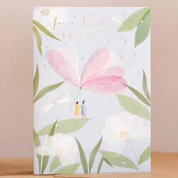 For a Lovely Friend Greetings Card