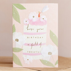 Full of Treats Birthday Cake Card