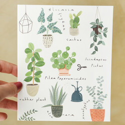 Illustrated Plant Greetings Card