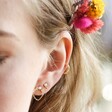 Lisa Angel Ladies' Set of Four Gold Opal Earrings