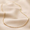 Gold Satellite Chain Necklace Full Length