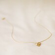Full Length Shot of Infinity Heart Knot Necklace in Gold