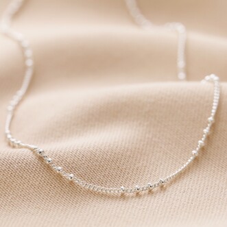 Silver Satellite Chain Necklace