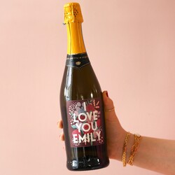 Personalised I Love You Prosecco