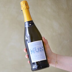 Personalised Vintage Blue Mother's Day Prosecco