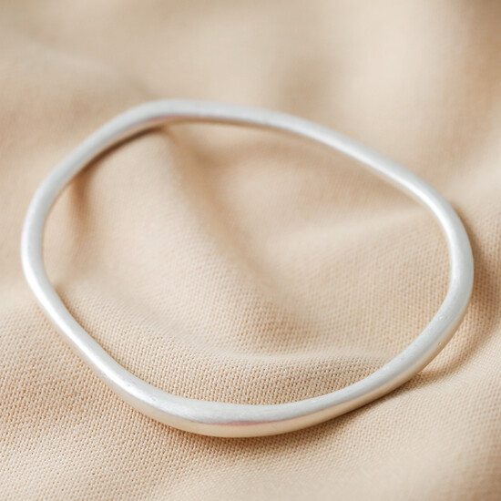 Silver Antique Bangle