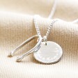 Silver Personalised Short Hug Hands Pendant Necklace
