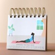 Instructional Yoga Page from Daily Yoga Poses Flip Chart