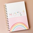 Yoga Positivity Planner on Pink Surface