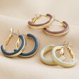 Big Metal London Pack Of 3 Hoop Earrings in Gold with All Colours