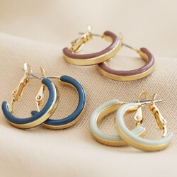 Big Metal London Pack Of 3 Hoop Earrings in Gold