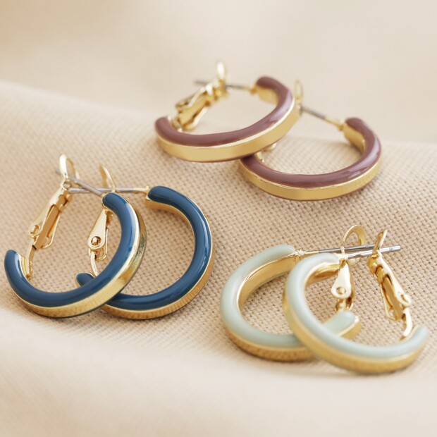 Big Metal London Pack Of 3 Hoop Earrings in Gold Big Metal London Pack Of 3 Hoop Earrings in Gold