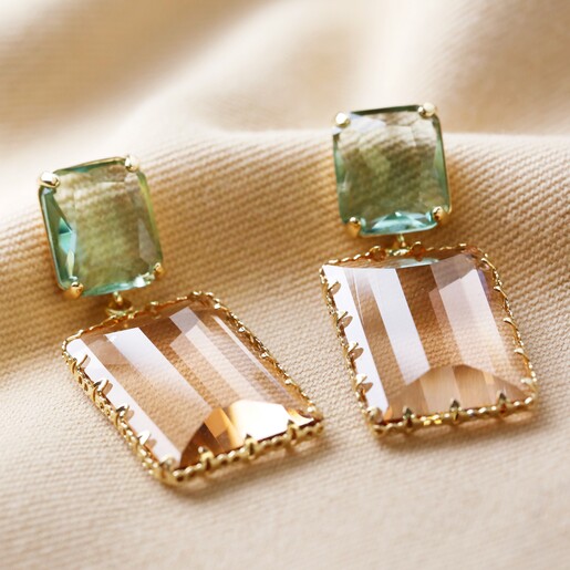 Lisa Angel Cosette Statement Gemstone Drop Earrings