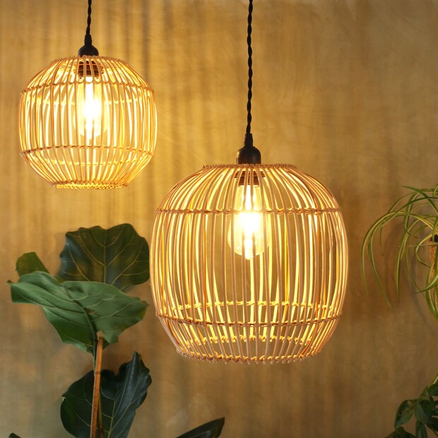 Small Round Rattan Lampshade | Homeware | Lisa Angel