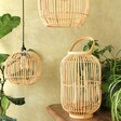 Small Round Rattan Lampshade With Lantern