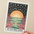 Model Holding My Sun and Stars Greeting Card