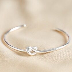 Sterling Silver Open Knot Bangle