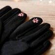 Close Up of Fingertips on House of Disaster Feline Gloves
