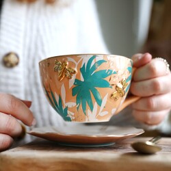 House of Disaster Luxe Bee Teacup and Saucer